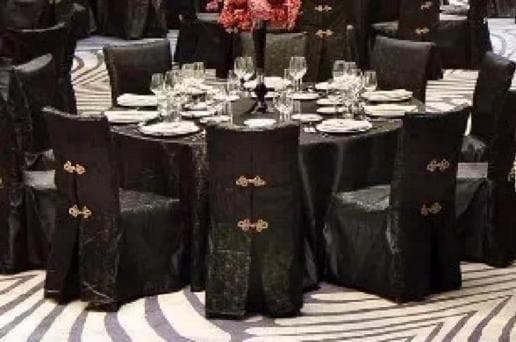 Banquet linen setting at InterContinental Shanghai NECC